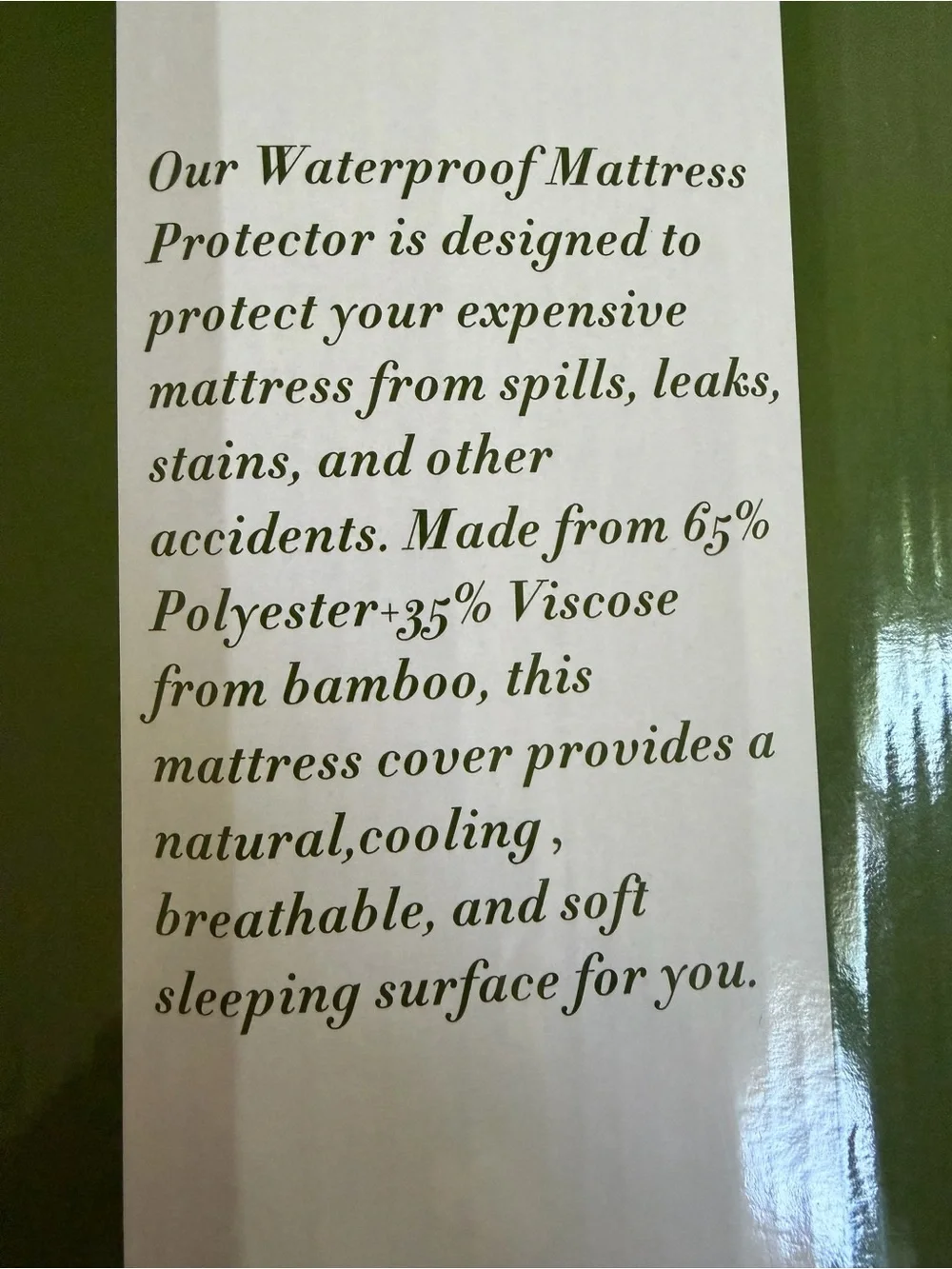 Demonia White Breathable Waterproof Mattress Protector